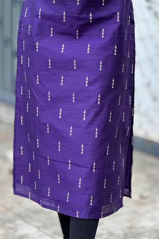 Raw silk kurti