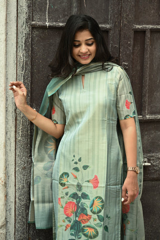 Serene Floral kurti and dupatta