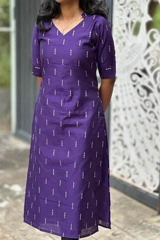 Raw silk kurti