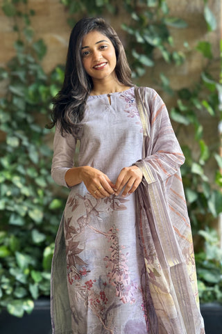 Lilac Wave Kurti and Dupatta