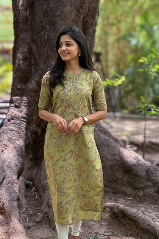 Lush Glow Soft Cotton Kurti