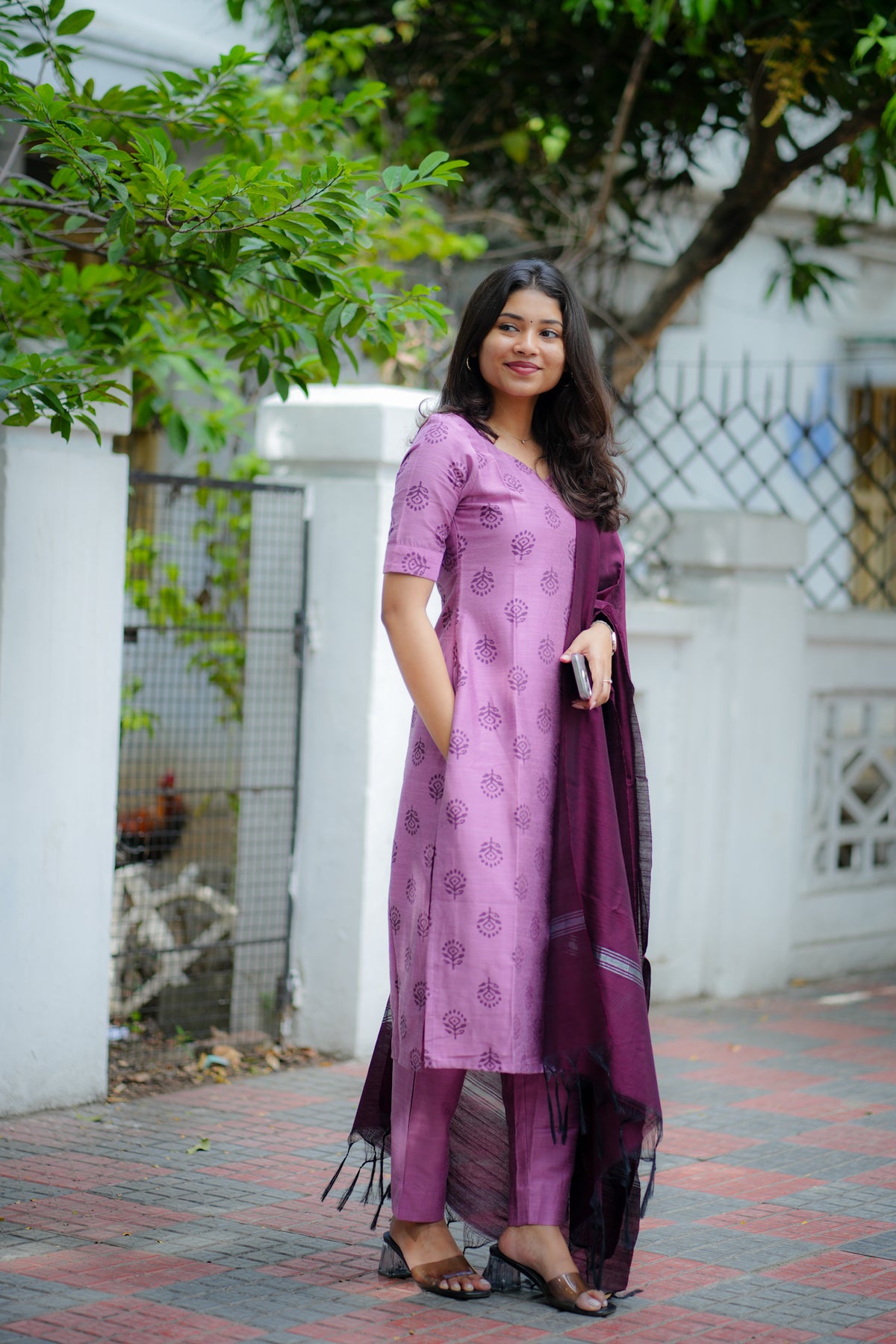Plum Aura Suit Set