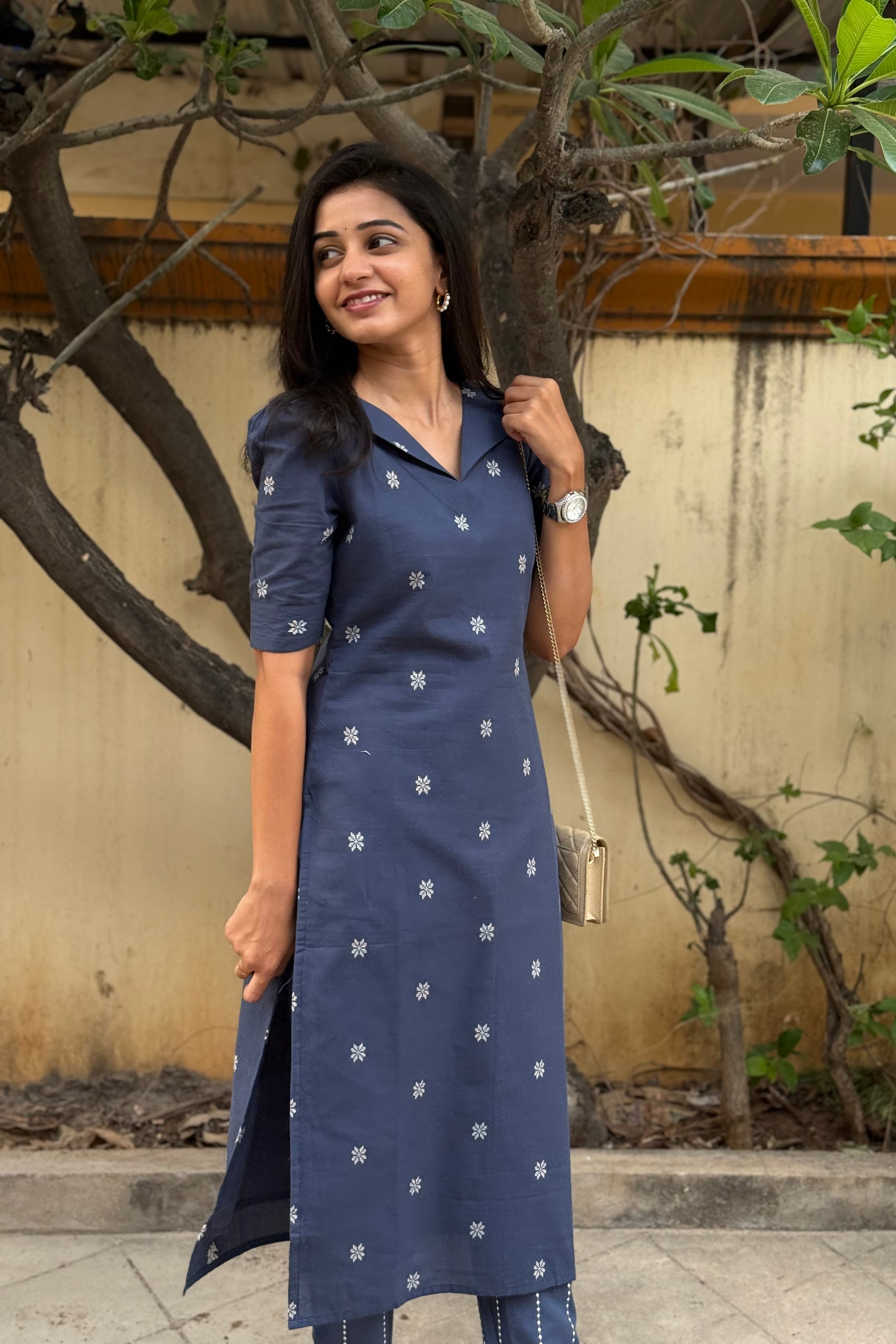 Pure Handloom Cotton kurtaSet