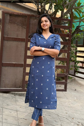 Pure Handloom Cotton kurtaSet