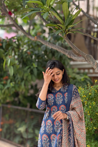 Indigo Bloom Suit