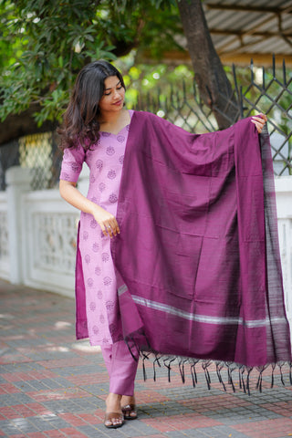 Plum Aura Suit Set