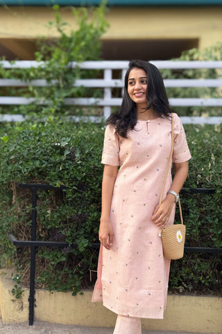 Sunkissed Blush KurtaSet