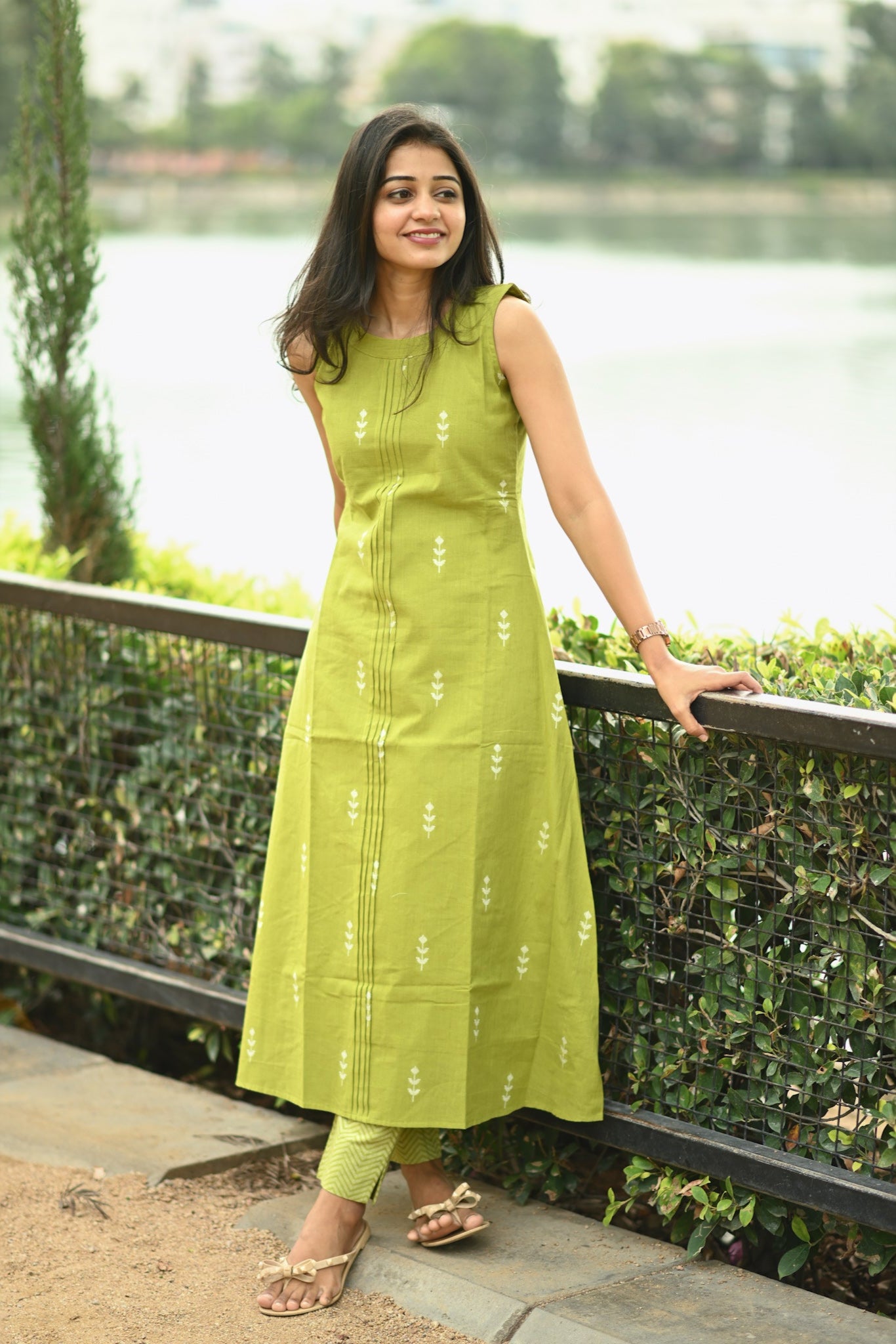 Lime Dew kurta Set
