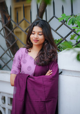 Plum Aura Suit Set