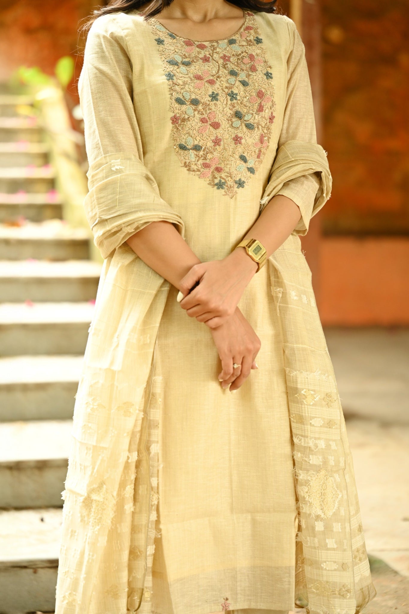 Premium Classic Ivory Glow Suit