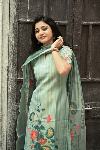 Serene Floral kurti and dupatta