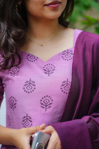Plum Aura Suit Set