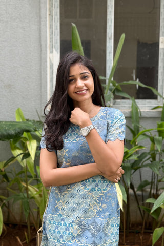 Soft Sapphire Kurti