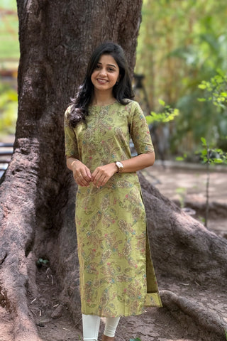 Lush Glow Soft Cotton Kurti