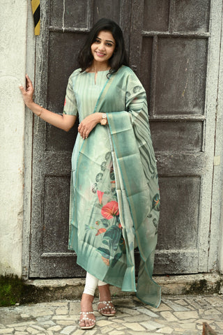 Serene Floral kurti and dupatta