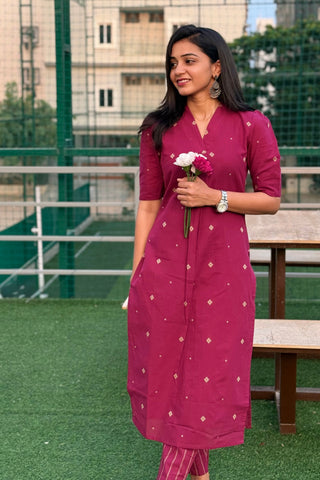 Handloom Cotton KurtaSet