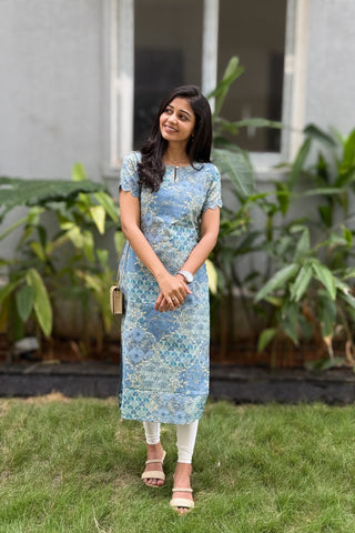Soft Sapphire Kurti