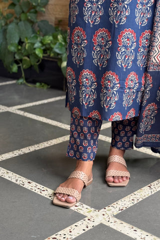 Indigo Bloom Kurta Set