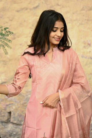 Pastel charm kurti and dupatta