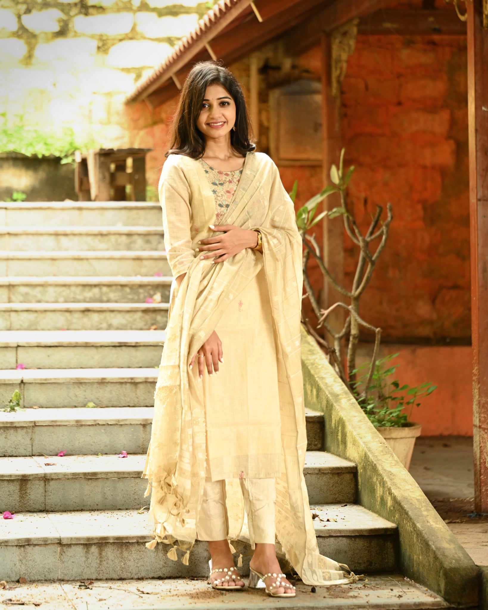 Premium Classic Ivory Glow Suit