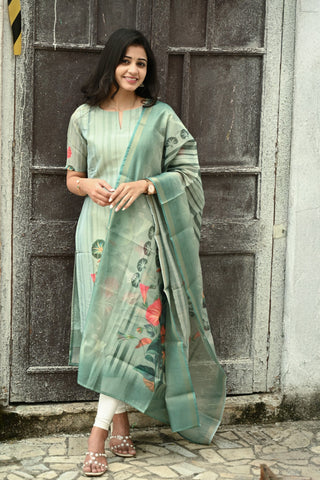 Serene Floral kurti and dupatta
