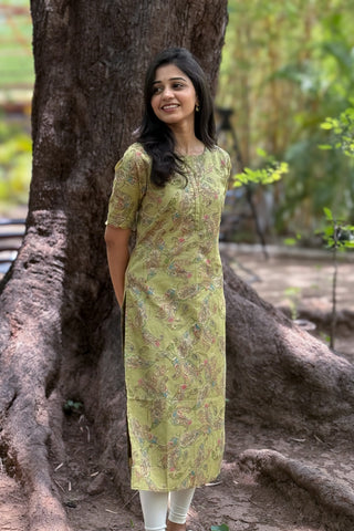 Lush Glow Soft Cotton Kurti