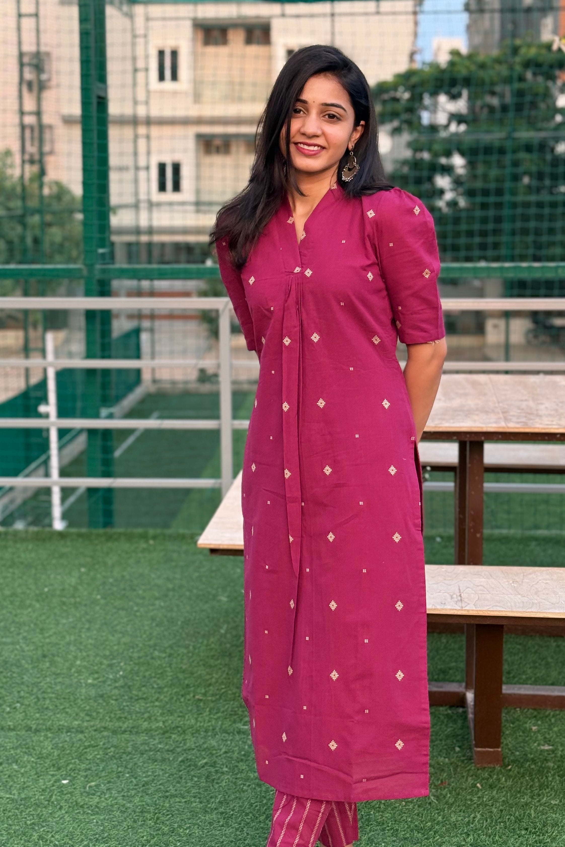 Handloom Cotton KurtaSet
