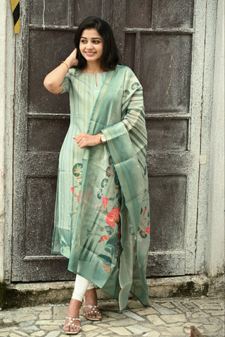 Serene Floral kurti and dupatta