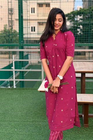 Handloom Cotton KurtaSet