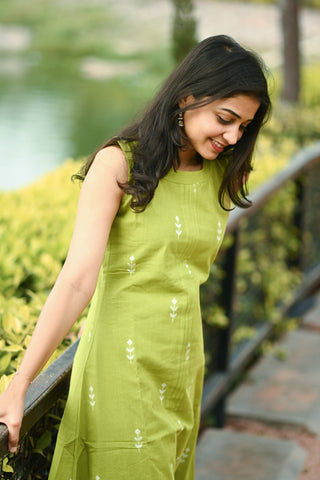 Lime Dew kurta Set