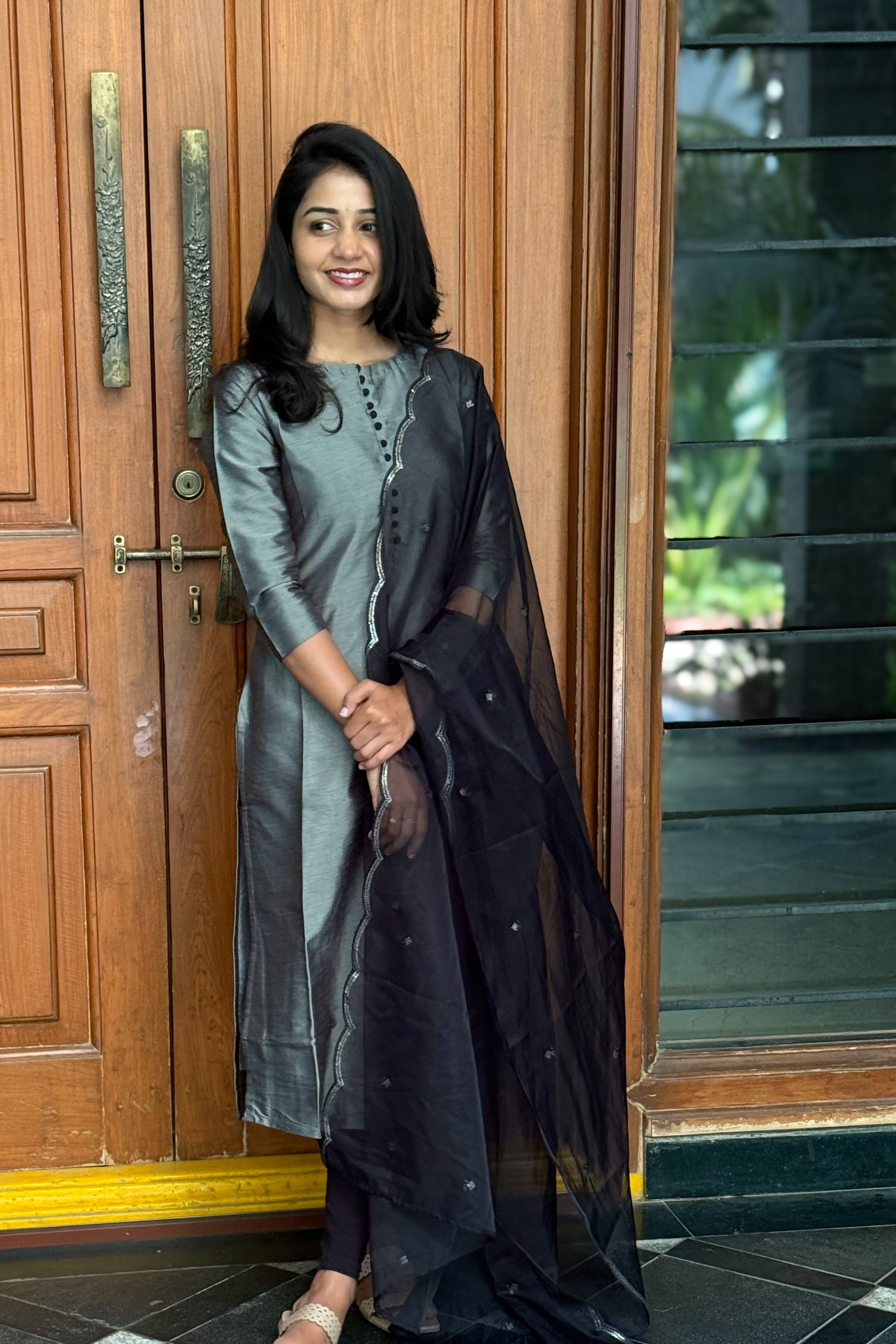 Smokey Glam kurti with dupatta