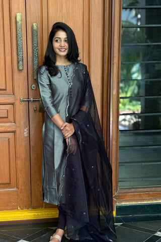 Smokey Glam kurti with dupatta