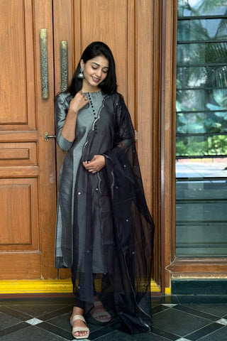 Smokey Glam kurti with dupatta
