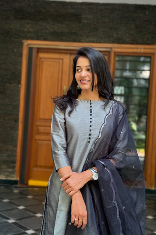 Smokey Glam kurti with dupatta